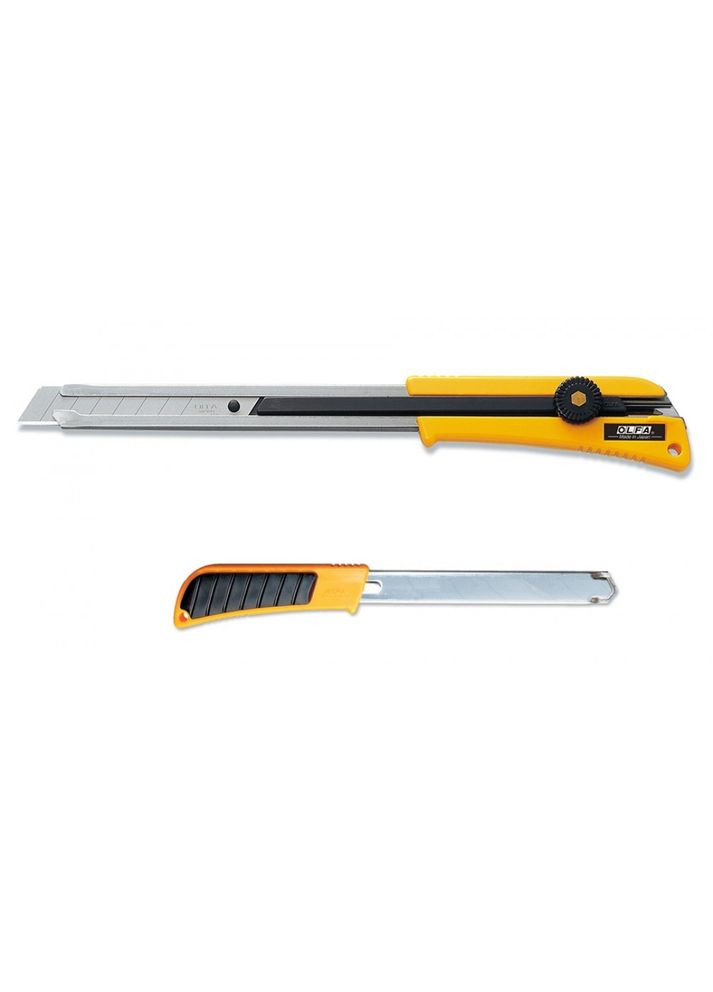 Ніж XL-2 подовжений, лезо 18 мм, механізм фіксації леза з коліщатком (11605) Olfa (295030721)