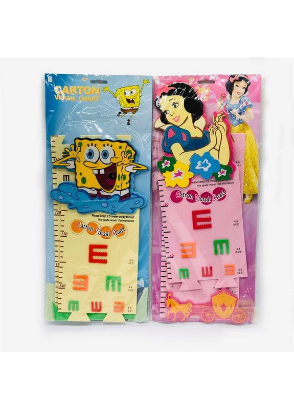 Ростомер складной CAMIS с тестом зрения, для детей, настенный. No Brand (366197676)