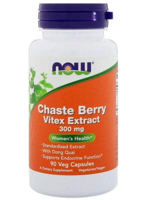 Ягоди вітексу і Донг Квай Berry Vitex, Dong Quai 300 мг 90 вег капс Now Foods (357340543)