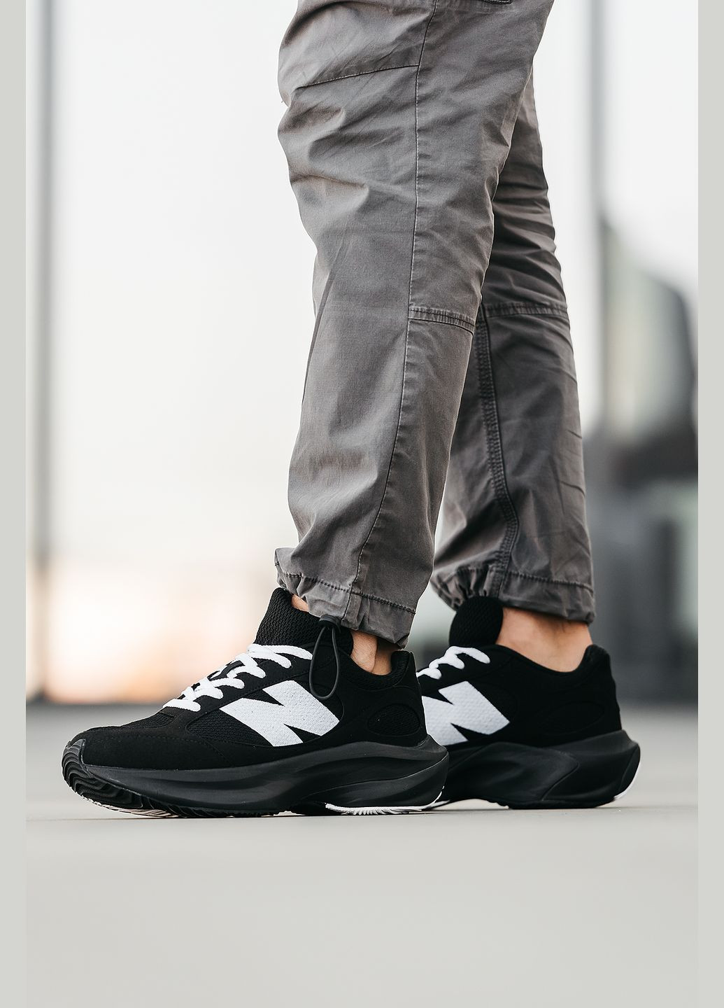Чорні Осінні кросівки чоловічі new balance wrpd runnier black | нью беланс ранніер чорні No Brand