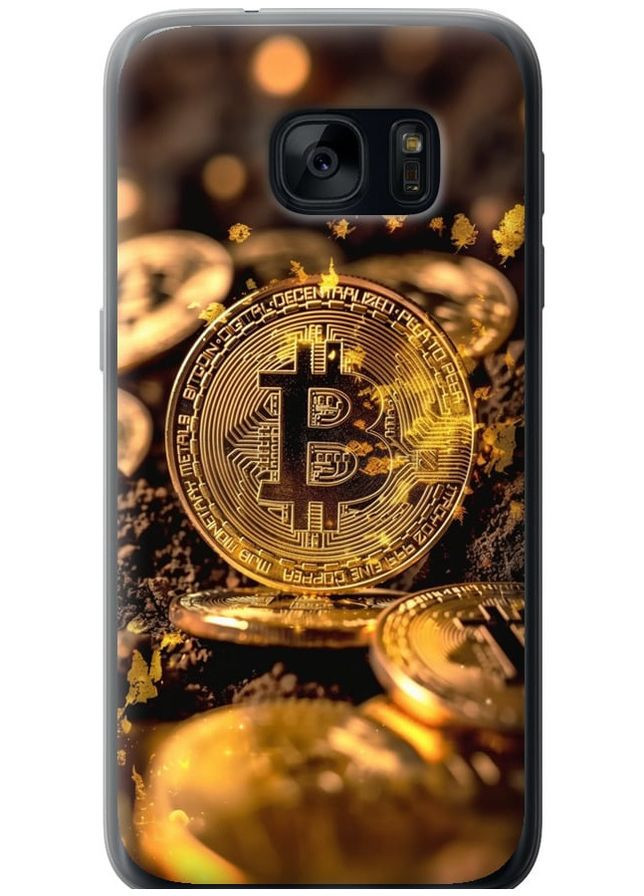 Силиконовый чехол 'Золотая лихорадка биткойна' для Endorphone Samsung Galaxy S7 G930F (289529929)