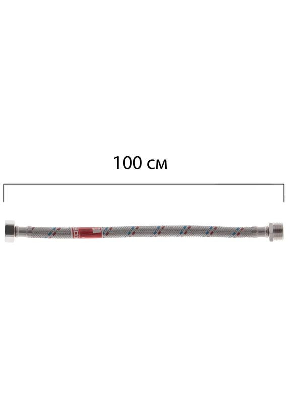 Гнучкий шланг для підключення води гайка 1/2'' - Штуцер 1/2'' (100 см) (KR0267) KOER (321214310)