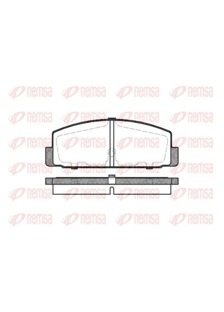 Колодка гальм. диск. MAZDA 6 (GG) 1.8-2.3 02- задн. (вир-во ) 0179.30 Remsa (342413970)