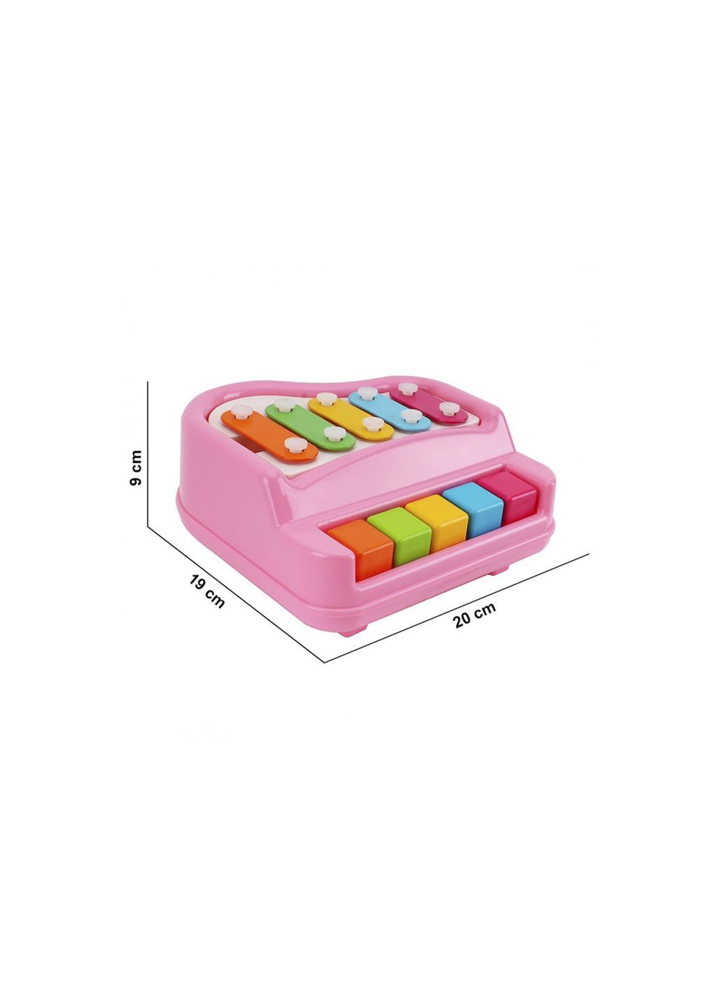 Игрушка Ксилофон-фортепиано розовое (TH7907) ТехноК (365546884)