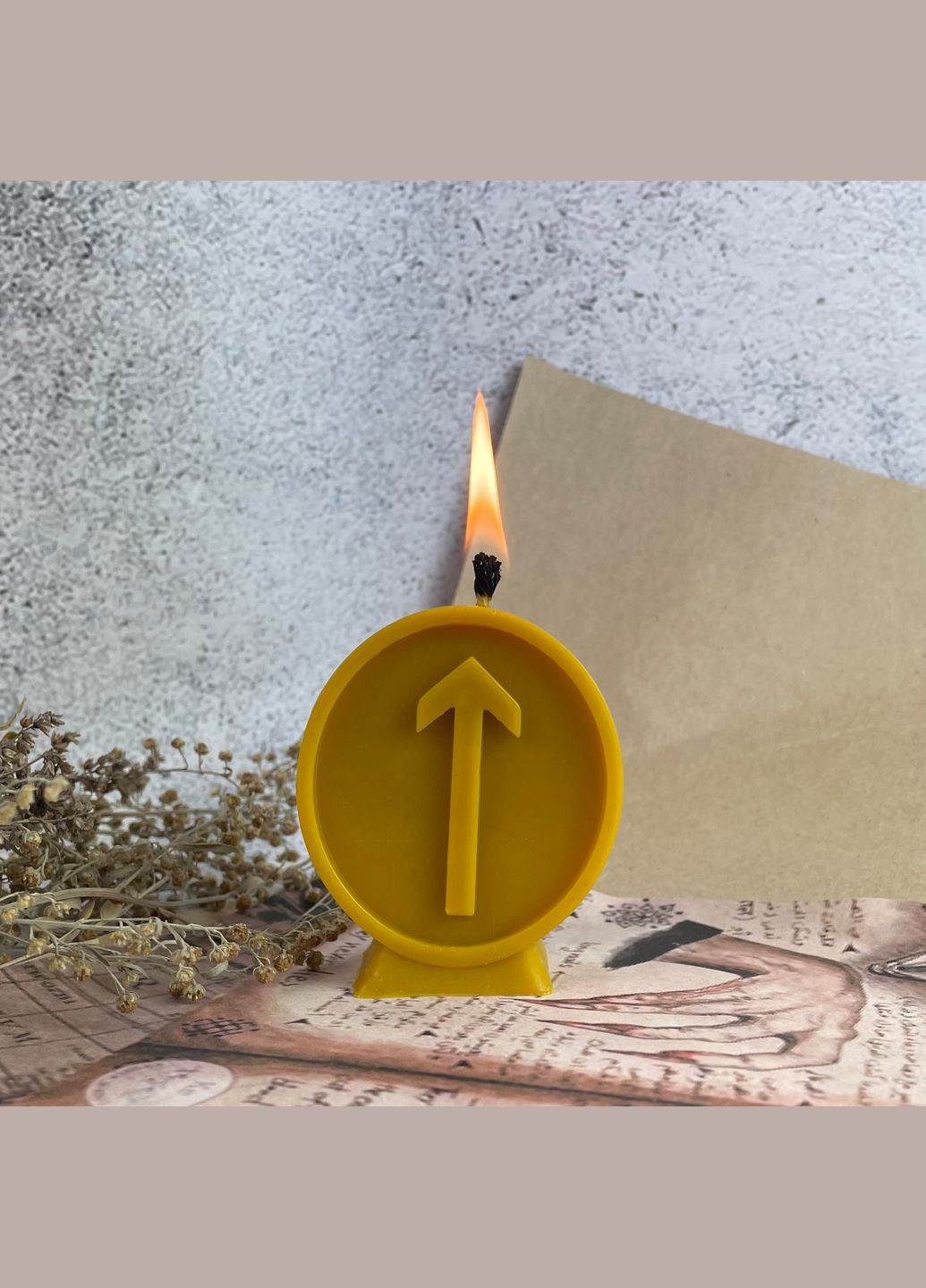 Воскова рунічна свічка - Тейваз 5Candles (322347336)