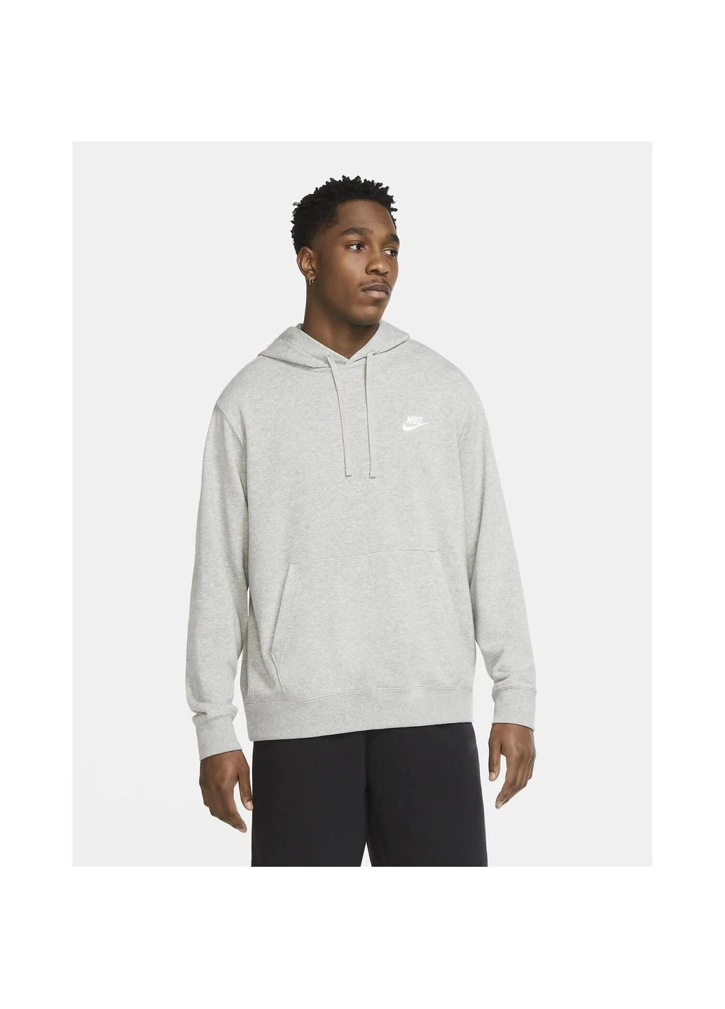 Худи CLUB HOODIE PO FT серое CZ7857-063 Nike (397847802)