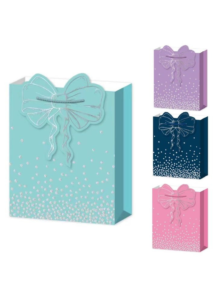 Пакет подарунковий паперовий S "Bow 3D" 18*23*10см Home (321987649)