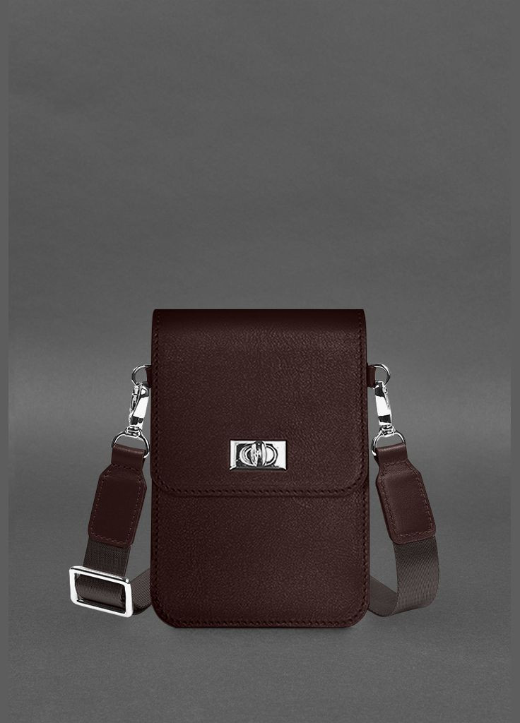 Шкіряна сумка для телефону Tina Бордова (A-028829) BlankNote (327874301)