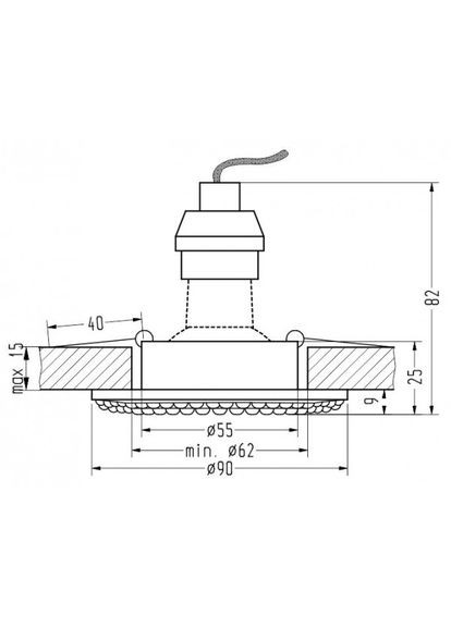 Точковий світильник SOC-02 (2251042) Candellux (361312736)