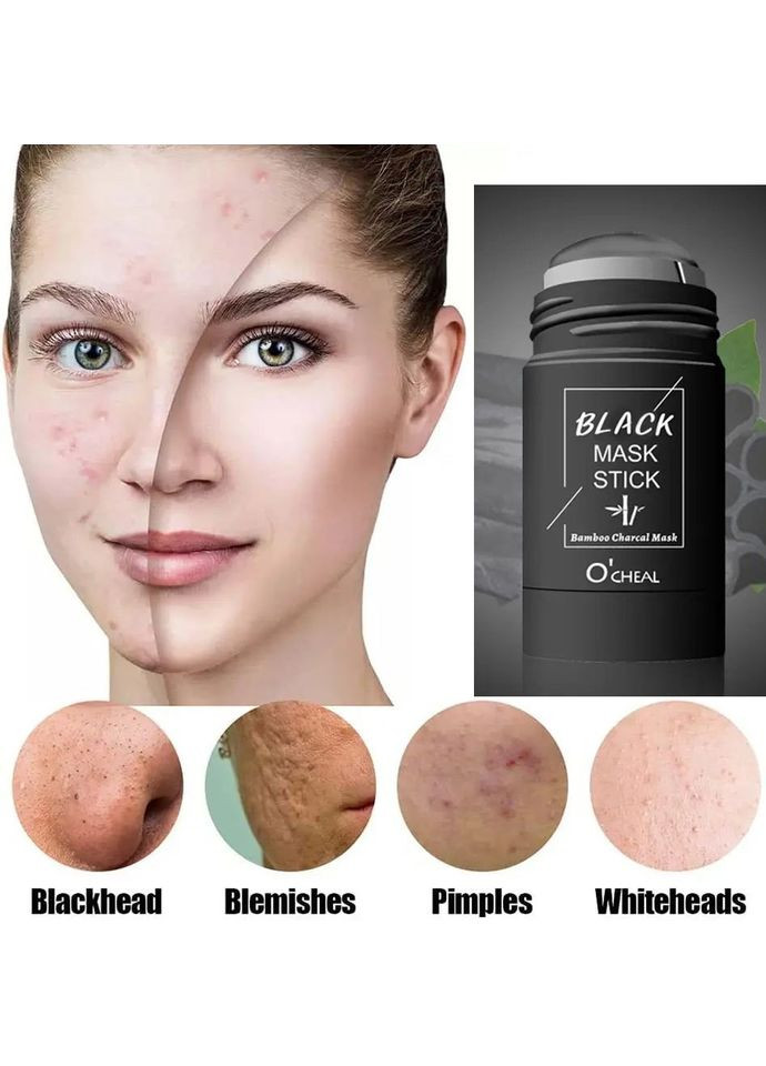 Маска стик для глубокого очищения и сужения пор лица O'CHEAL BAMBOO CHARCOAL с органической глиной, 40 г No Brand (308390410)
