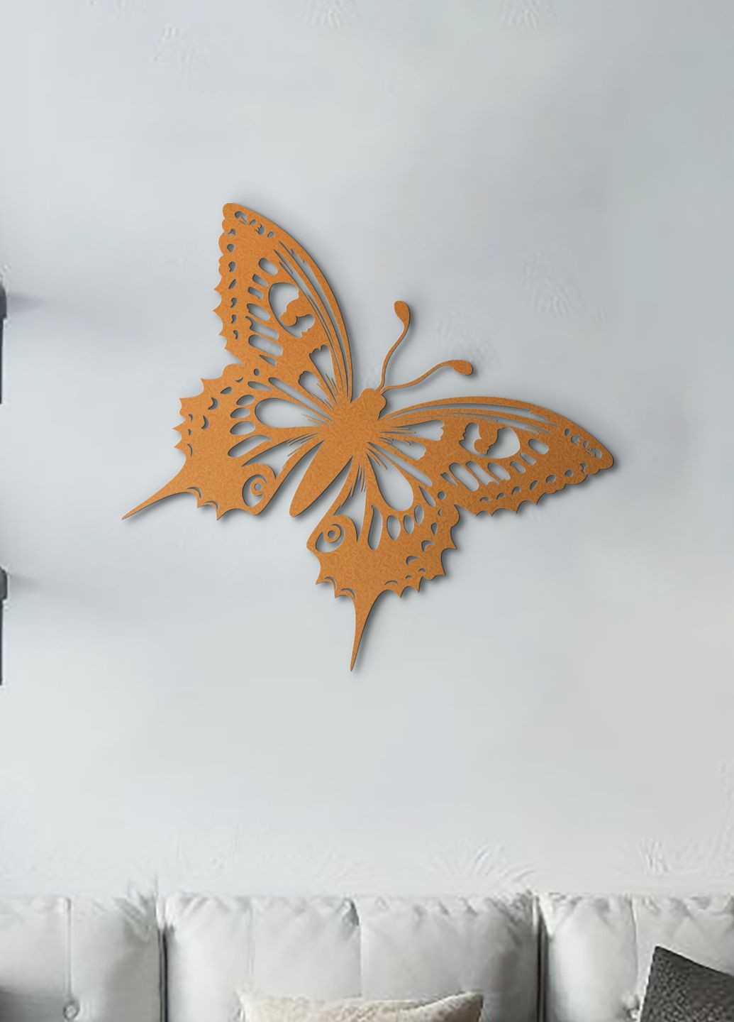 Настенный декор для дома, декоративное панно из дерева "Полет бабочки", картина лофт 20х23 см Woodyard (292112974)