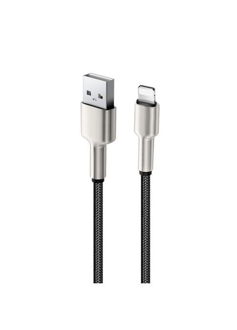 Кабель Colorway USB 2.0 AM to Lightning 1.0m head metal black (268147380)