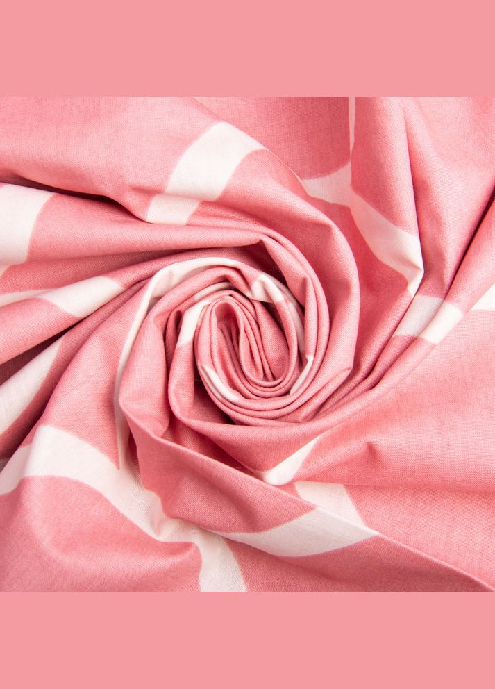 Ткань бязь ранфорс для постельного белья 2,4 м 20311 v-02 Волны т.розовые IDEIA (289552730)
