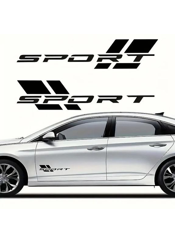Наклейки на двери авто 3D TUNING STUDIO Спорт 410х90х0.070мм=2штуки No Brand (362498255)