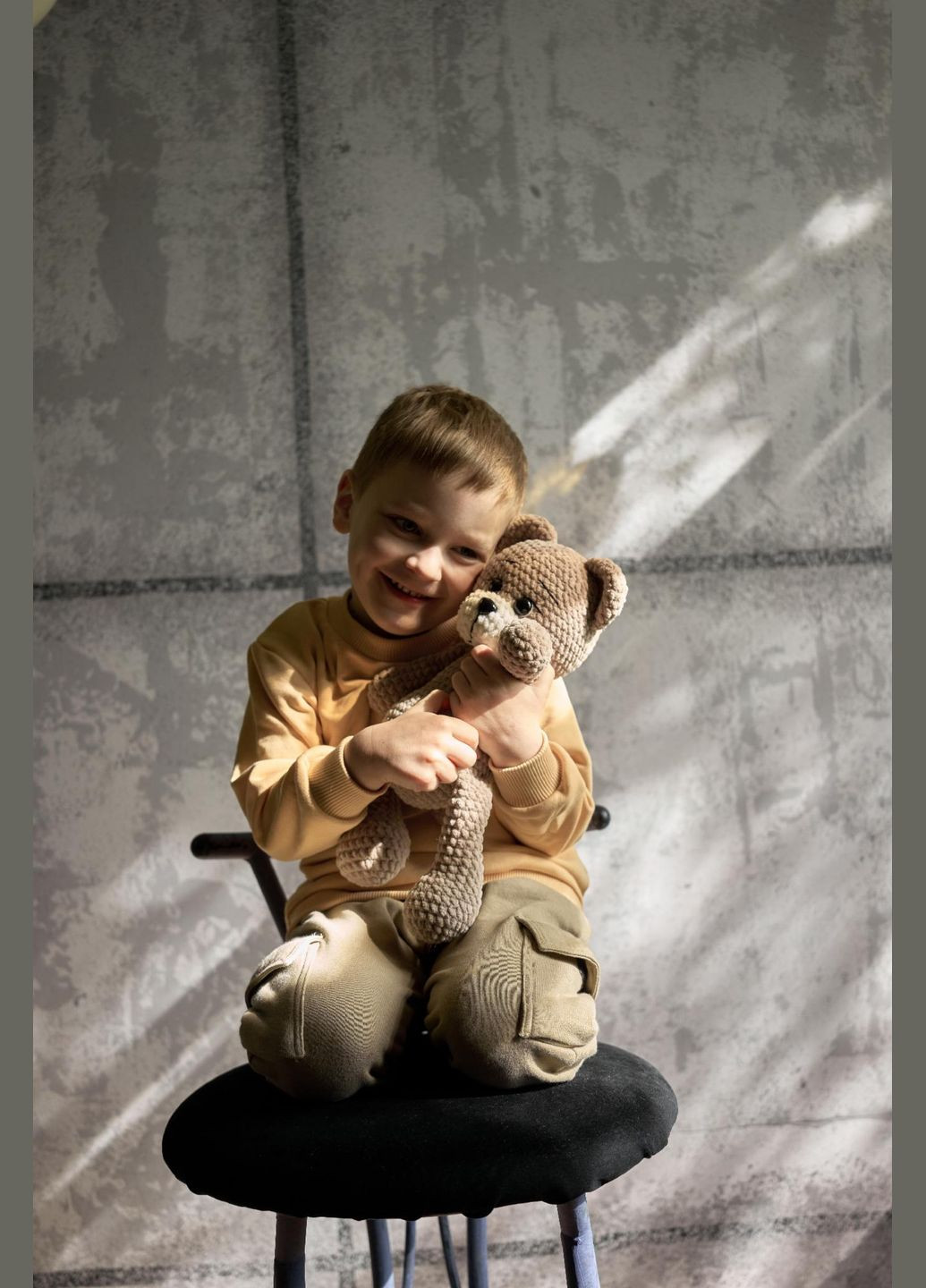 Набор для вязания мишки (бежевый, 35 см) Hand Made (302317154)