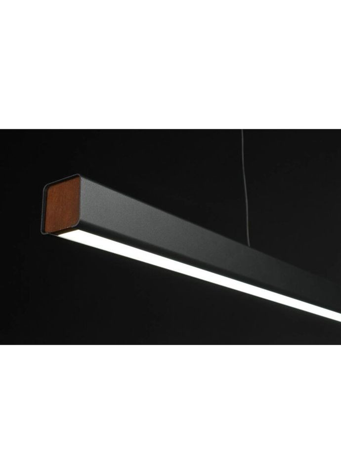 Люстра светодиодная подвесная LED светильник для квартиры на потолок лэд 27351 Черный 15-100х6х120 см. Sunnysky (324396422)