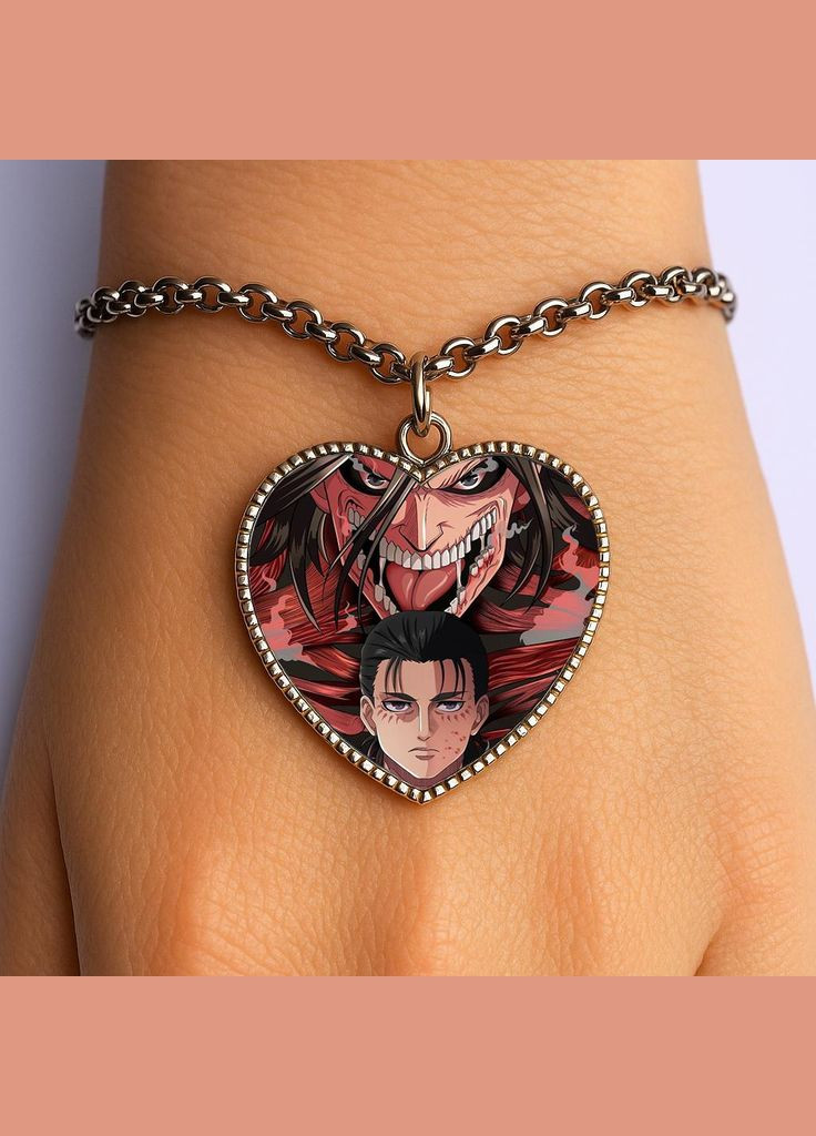 Браслет Аніме Атака Титанів #003 (серце) No Brand (329331694)