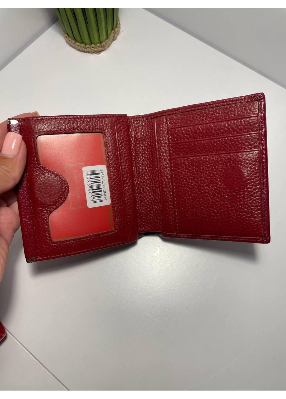 Жіночий шкіряний гаманець невеликий компактний магнітна застібка No Brand (370381531)