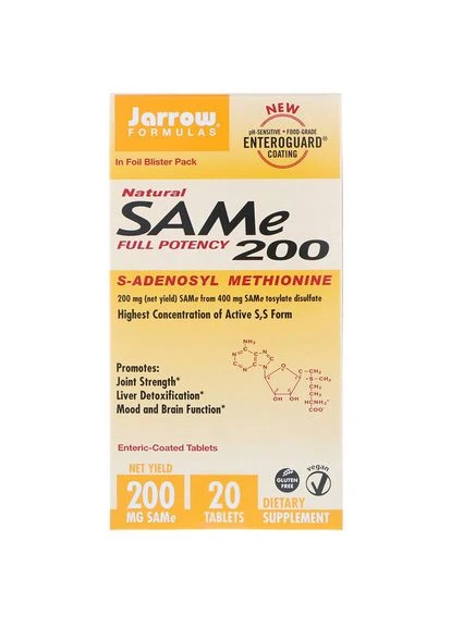 S-Аденозилметионин SAME 200,, 20 табл. Jarrow Formulas (364312719)