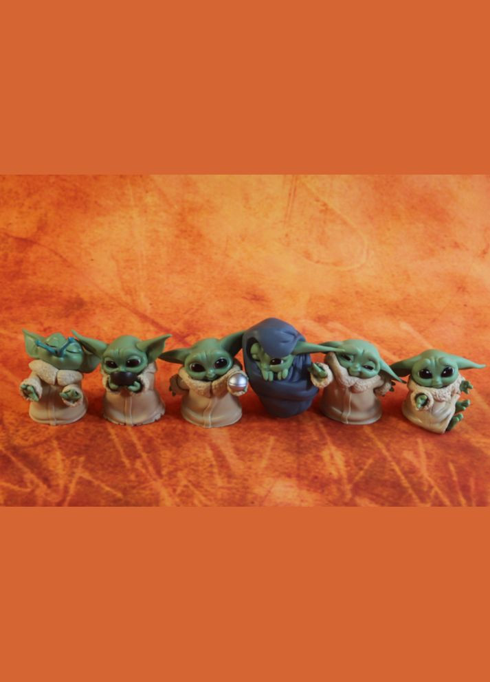 Набор фигурок Малыша Йоды (Грогу) Звездные войны - Star Wars, The Mandalorian, 6 шт 5-6 см Shantou (296627762)