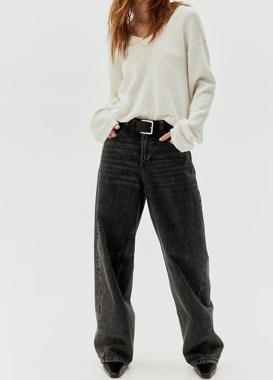 Кремовый демисезонный свитер H&M