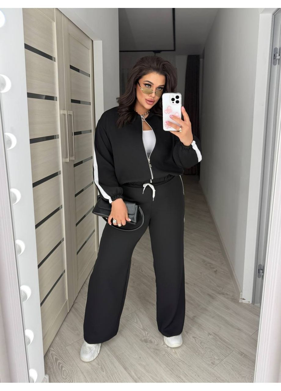 Костюм костюмна тканина,якісна фурнітура,штани та кофта з лампасом Україна (362134531)