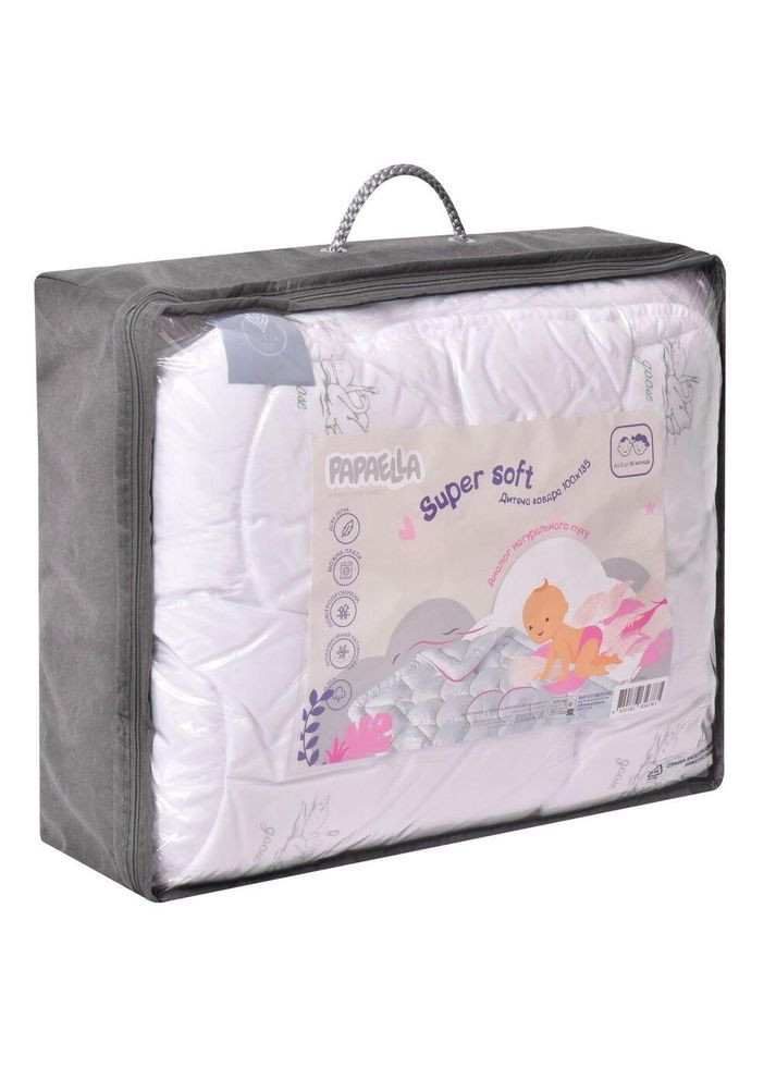 Одеяло детское в кроватку Super Soft 100х135 см искусственный пух антиаллергенное зимнее теплое PAPAELLA (362587109)