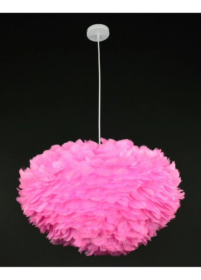 Люстра підвісна з пір'ям на 3 лампочки 27296 Білий 40-120х60х60 см. Sunnysky (335975284)