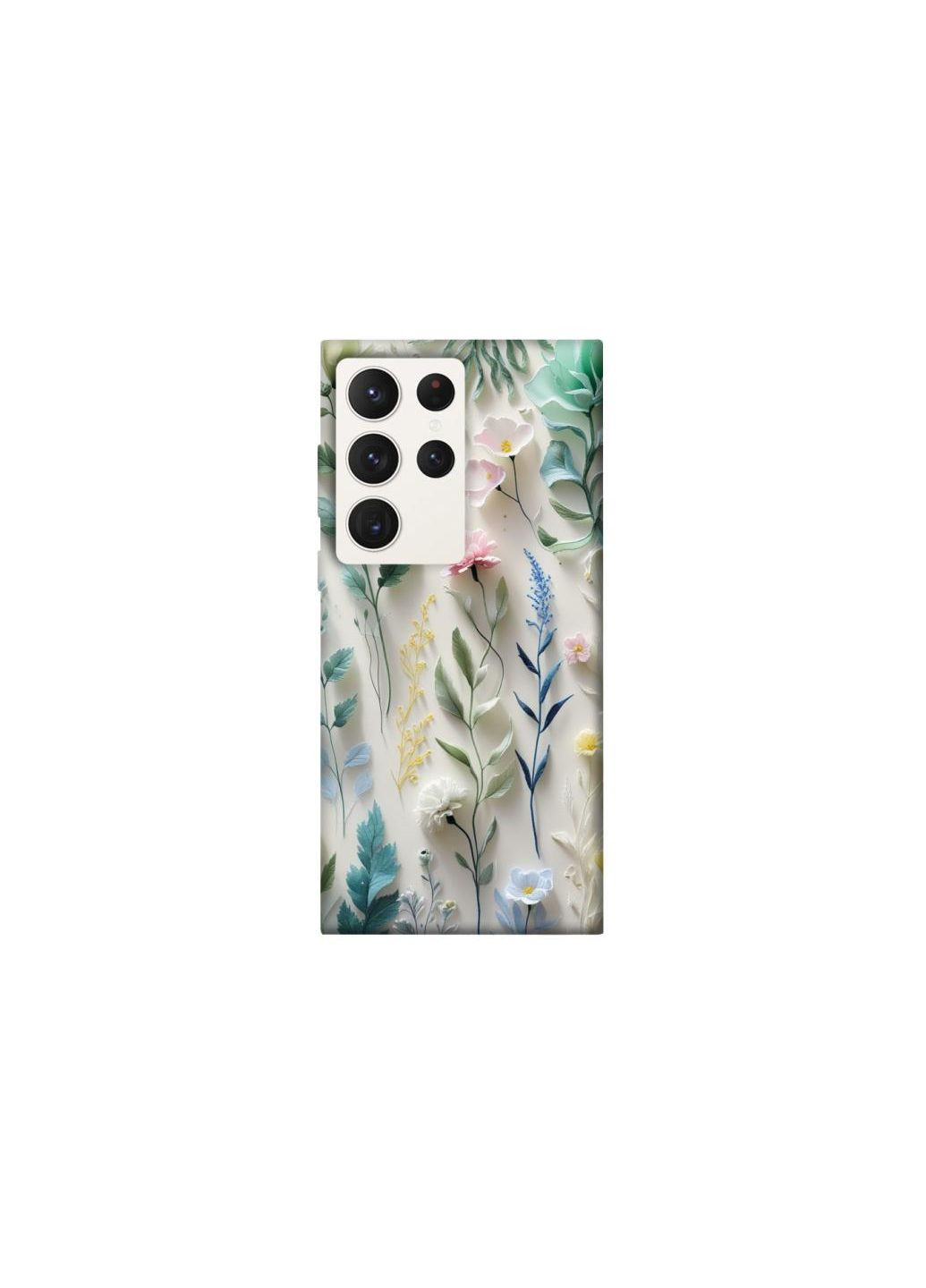 Чехол на Samsung Galaxy S23 Ultra Floral design ver.3 Frontalka (361329296)