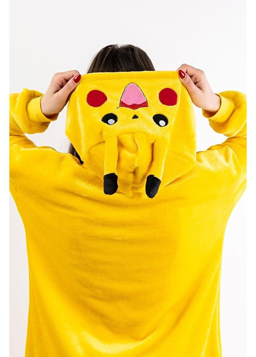 Кігурумі унісекс Пікачу жіночий чоловічий костюм піжама велсофт теплий домашній одяг V&V (361676659)