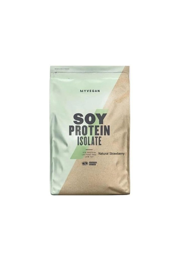 Soy Protein Isolate - 1000g Natural Strawberry (натуральна полуниця) ізолят соєвого білка My Protein (283622443)
