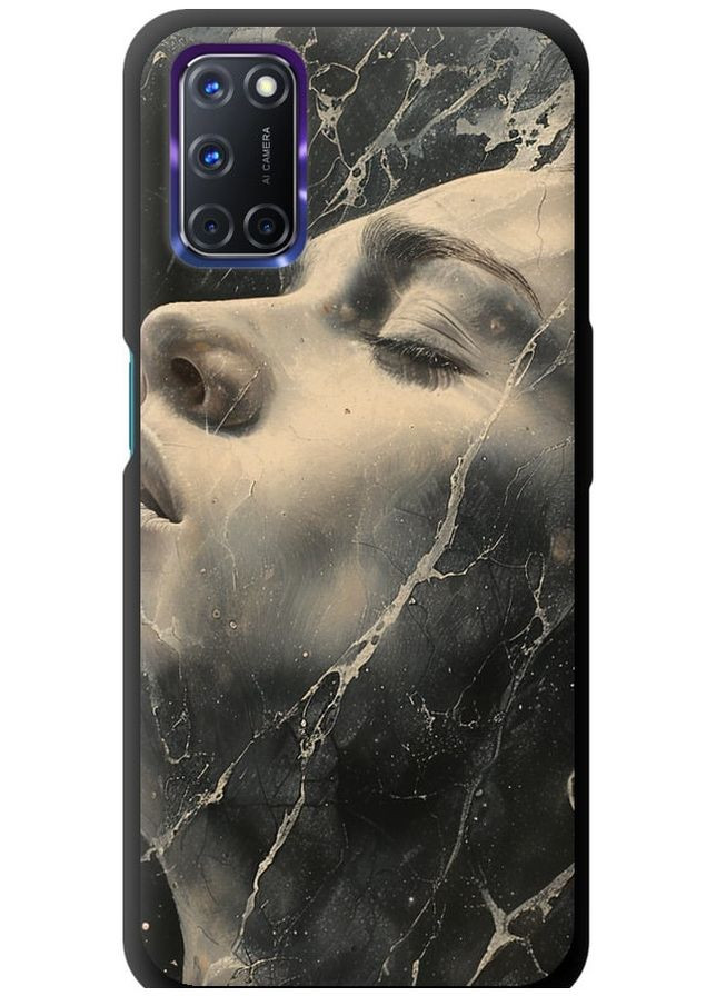 TPU черный чехол 'Мраморная женщина' для Endorphone Oppo A72 (285700214)