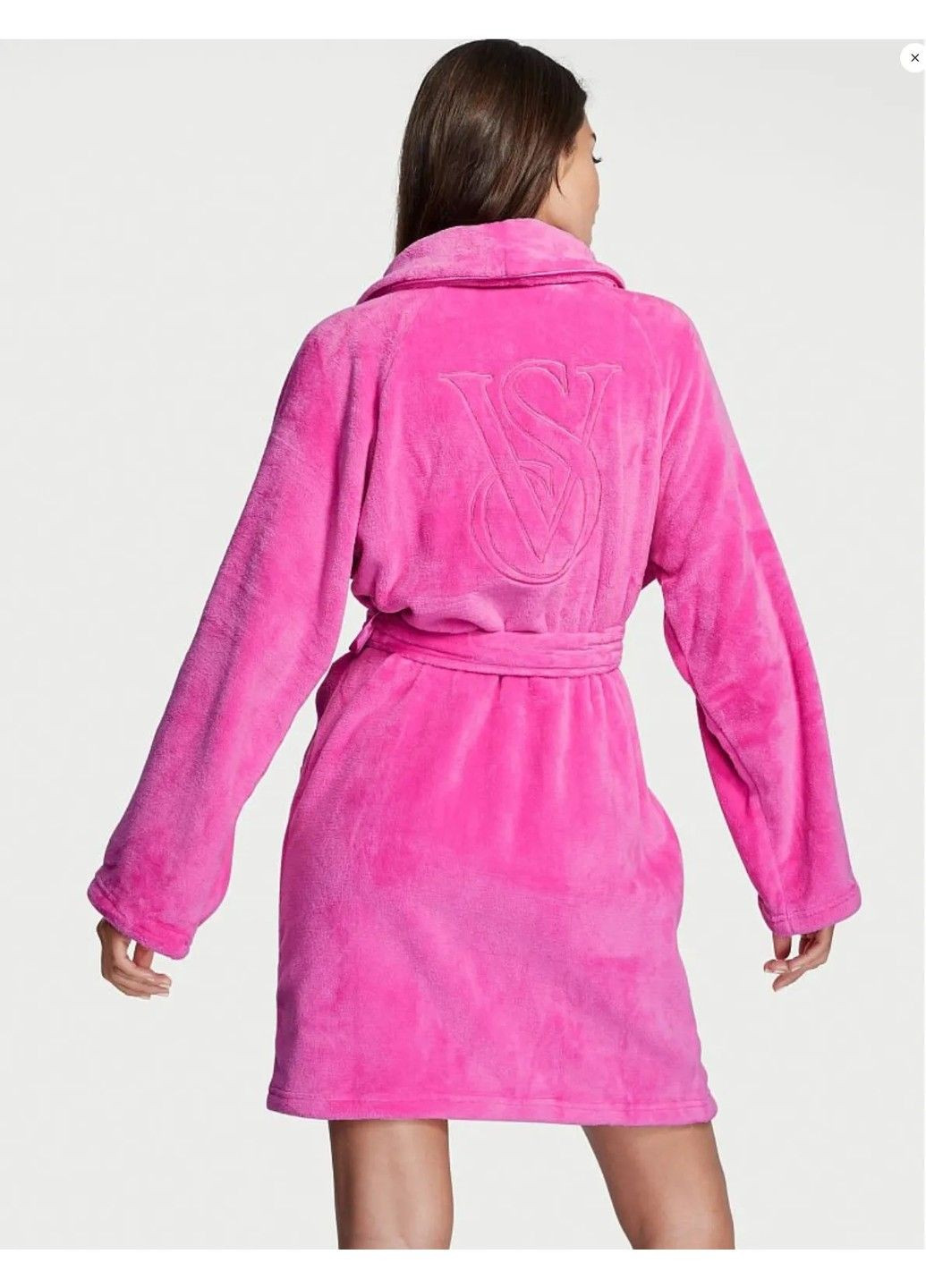Халат Short Cozy Robe Pink Victoria's Secret (328267515)