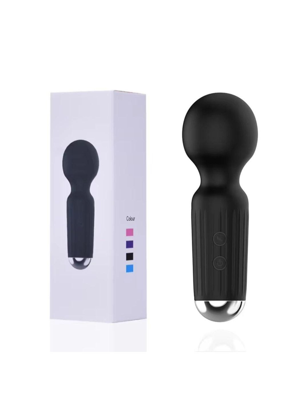 Микрофонвибратор для клиторальной стимуляции, точки G, стимуляции всех эрогенных зон черный No Brand (313241129)