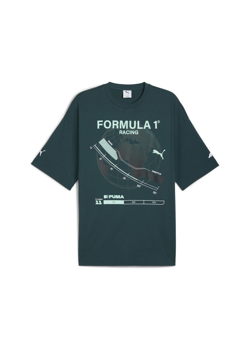 Зелена футболка f1® graphic tee men Puma