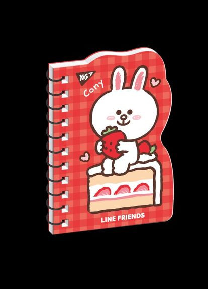 Блокнот В7/60 подв. спираль "Line Friends. Con Yes (303259379)