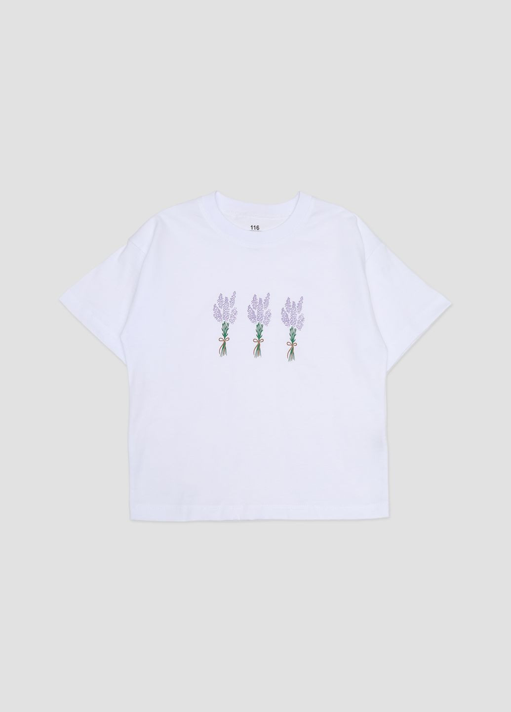 Белая летняя футболка с коротким рукавом для девочки цвет белый цб-00273358 Yuki