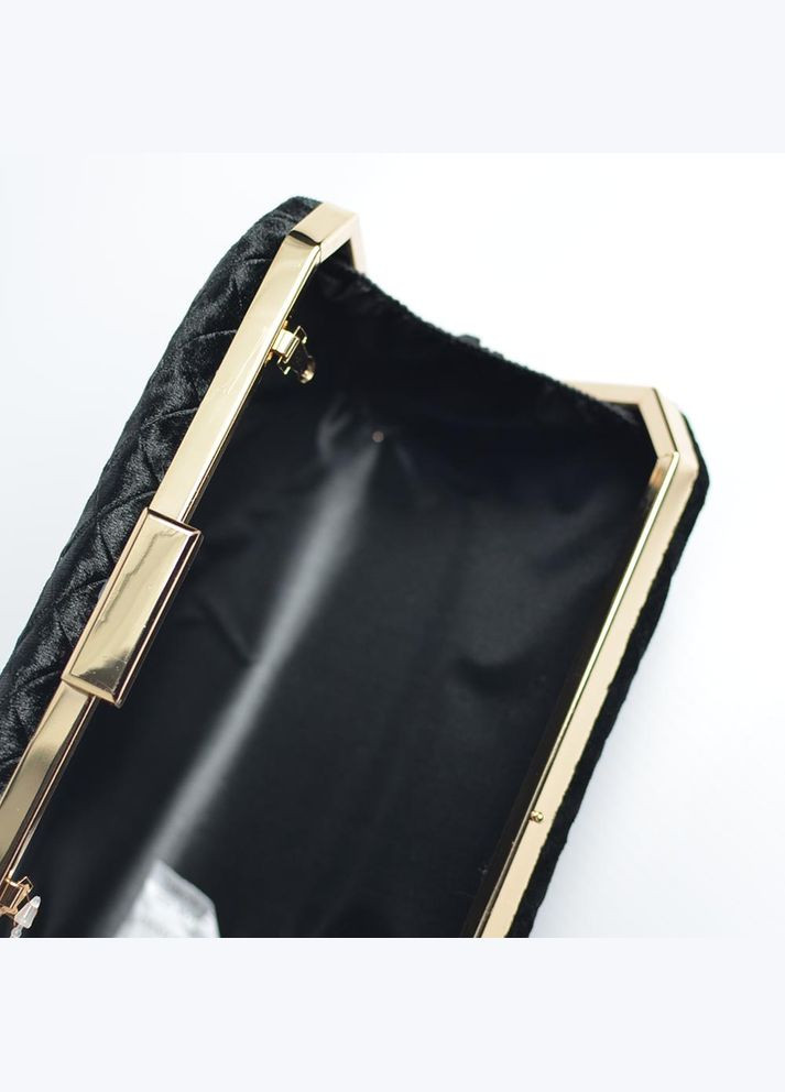 Вечерняя бархатная сумка клатч бокс на цепочке черный выпускной No Brand (294092702)