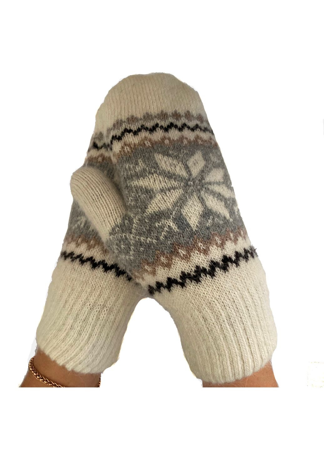 Варежки, ангора, теплые No Brand (303829440)