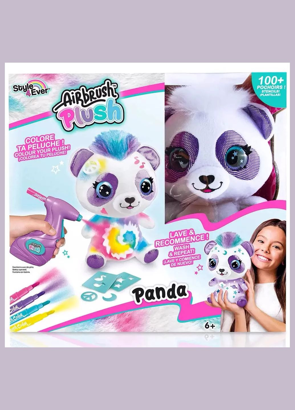 Набір для творчості Style 4 Ever Airbrush Plush Панда (OFG257) Canal Toys (330058014)