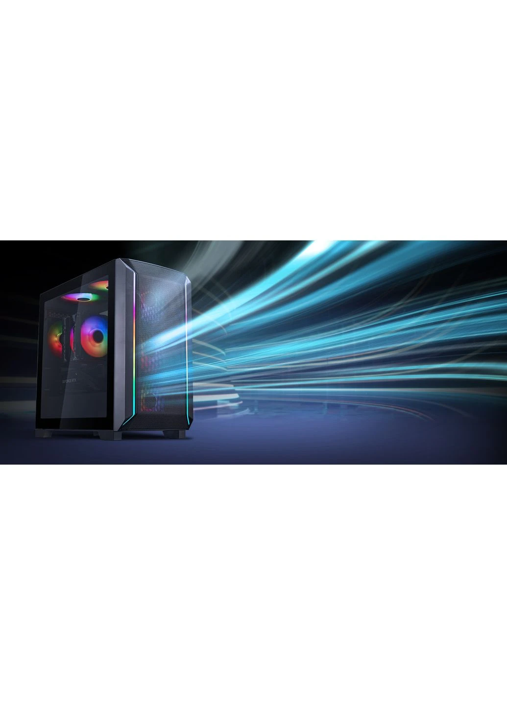 Корпус SST-FA312Z-BG Fara FA312Z-BG без БП, 2xUSB3.0, 2x140мм, ARGB VGA 365мм, LCS ready, TG Side Panel, mATX, черный Silver Stone (391649913)