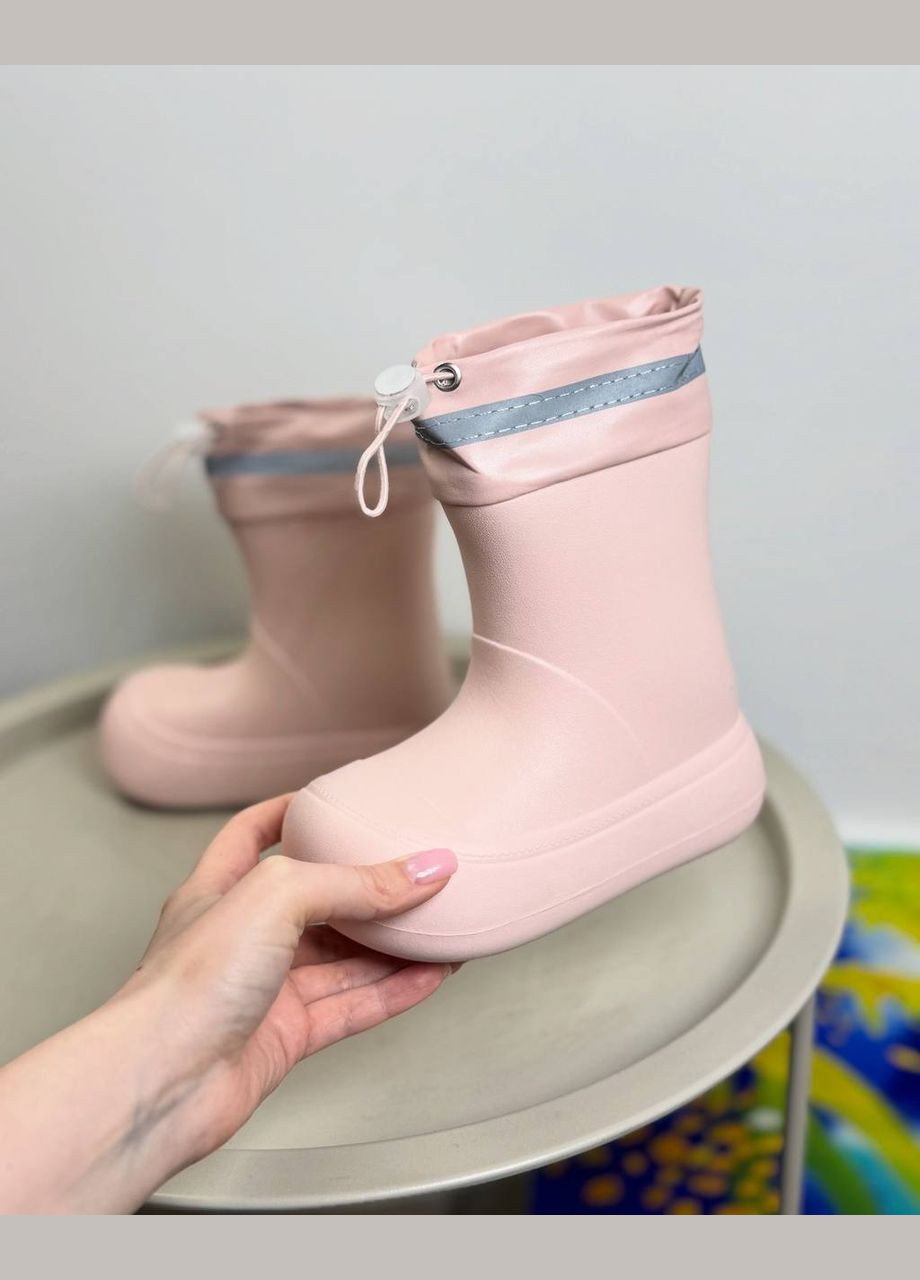 Гумові чоботи рожеві 1500 No Brand (328939099)