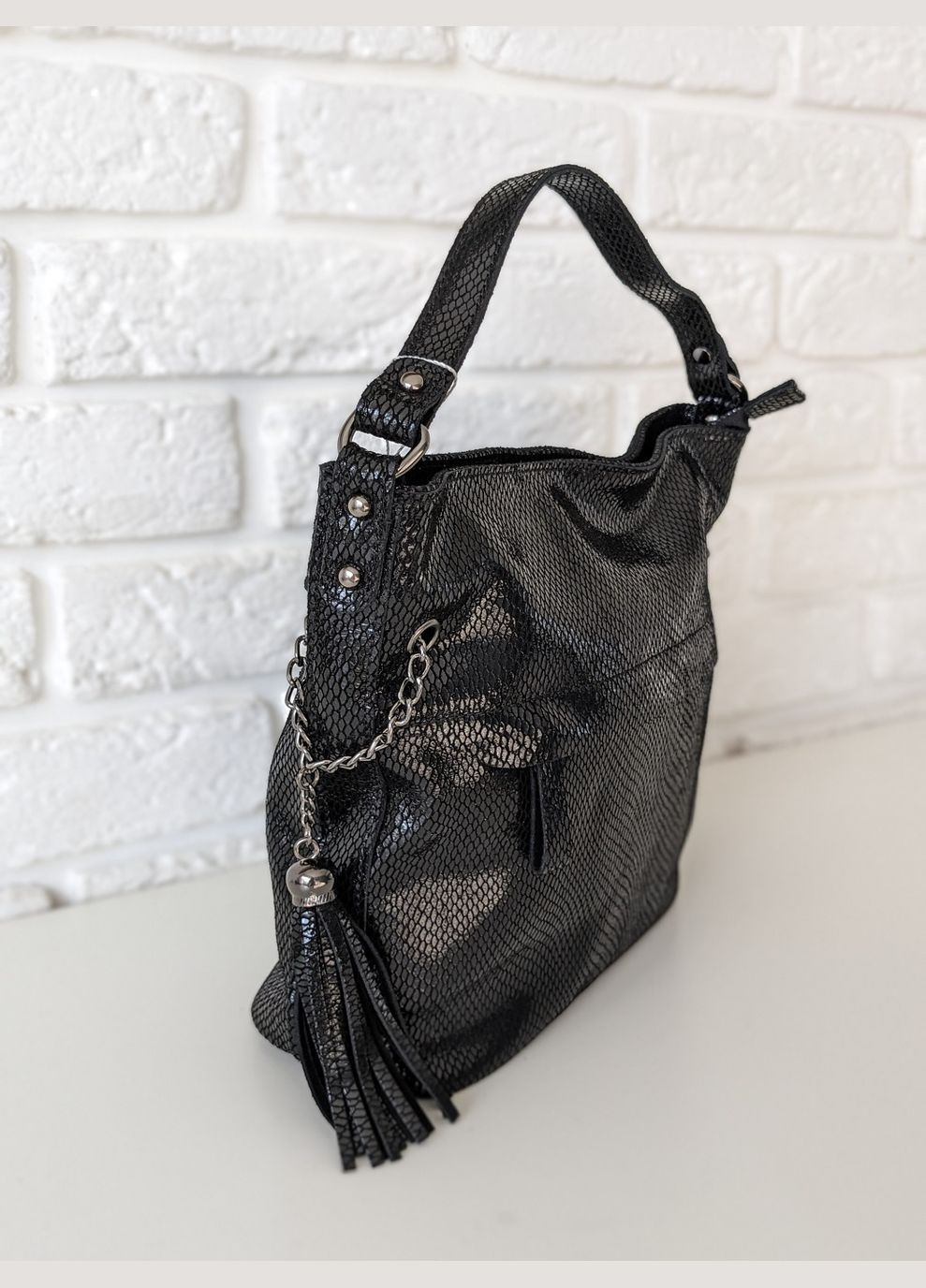 Кожаная сумка-лазерка на 2 ручки Vishnya (282719135)