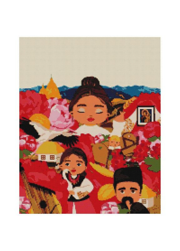 Алмазна мозаїка "Українські традиції" @Лілі Демачкович DBS1038 Brushme (315154730)