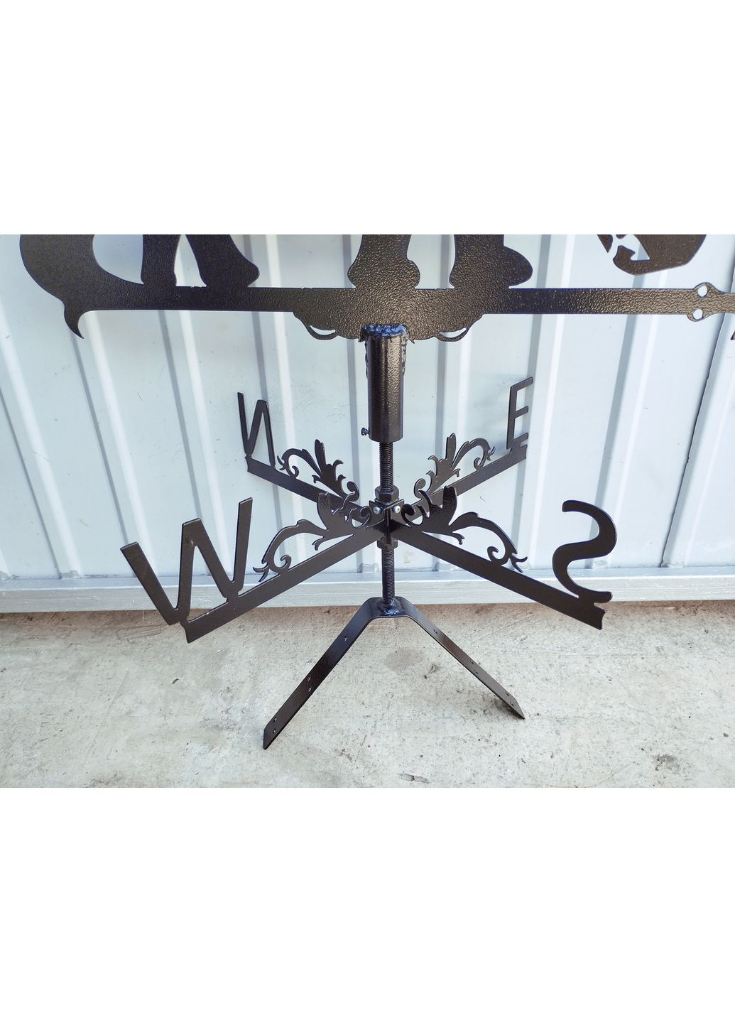 Флюгер на дом Носорог, флюгер на крышу из металла 3 мм. No Brand (368896289)