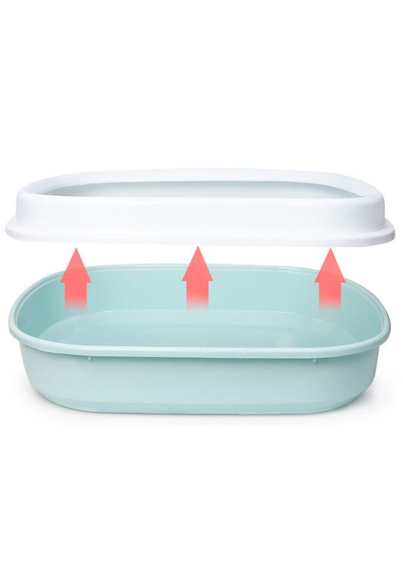 Туалет для кошек 225501 Blue 46*38*13 см лоток для кошек с лопаткой 23 шт. Taotaopets (352013219)