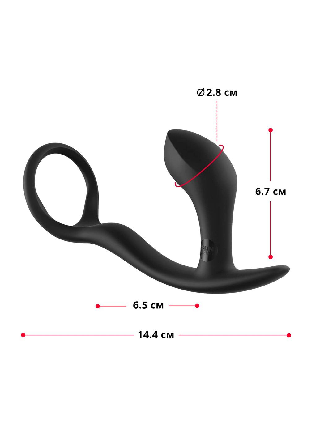 Анальна пробка з ерекційним кільцем BOOTIE RING slate Fun Factory (315149401)