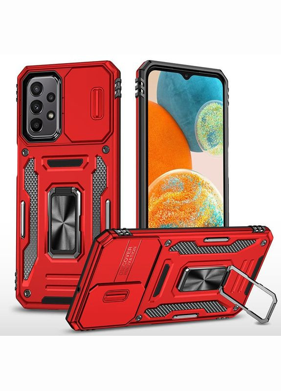 Ударостійкий чохол Camshield Army Ring для Samsung Galaxy A23 4G Red No Brand (344465224)
