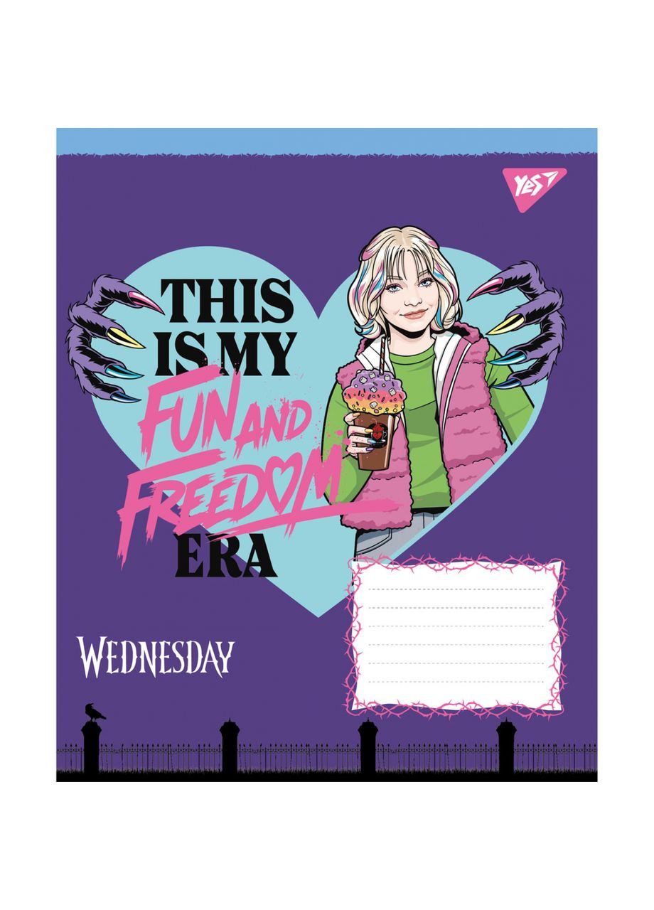 Зошит учнівський Wednesday Школа Загадок А5, в клітинку, 18 аркушів, в асортименті () Yes 768264 (352540008)