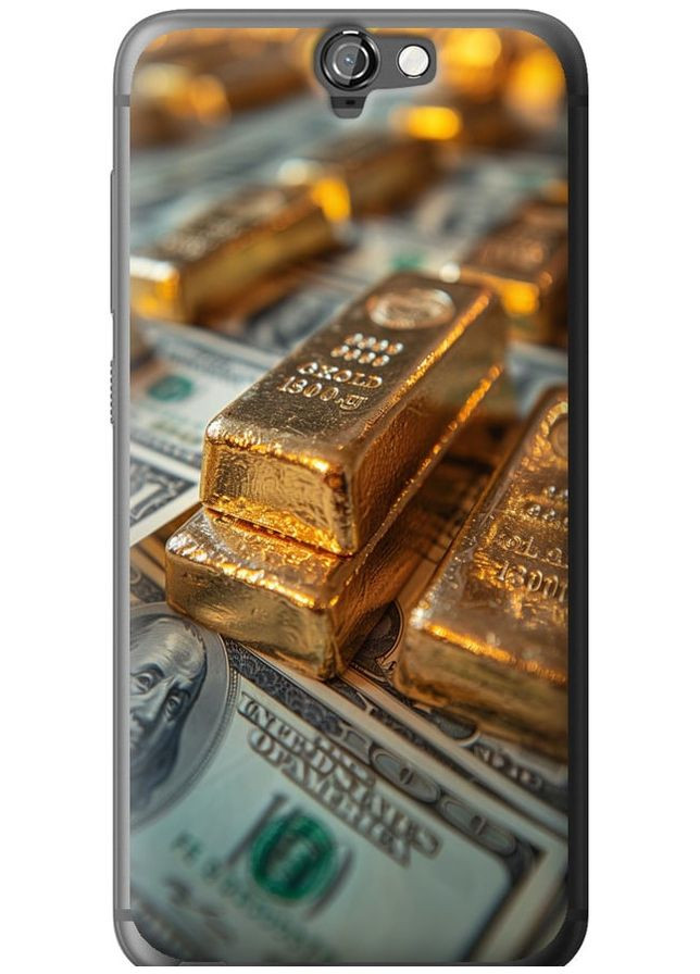 Силиконовый чехол 'Слитки и доллары' для Endorphone HTC One A9 (291129182)
